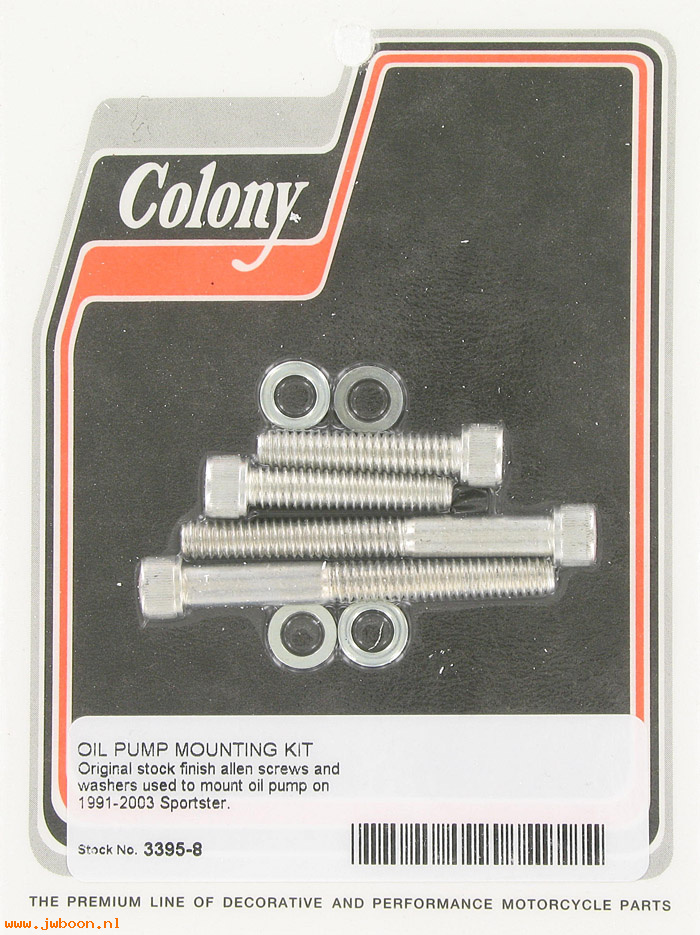 C 3395-8 (): Oil pump mount kit - Allen - Sportster '91-'03, in stock, Colony