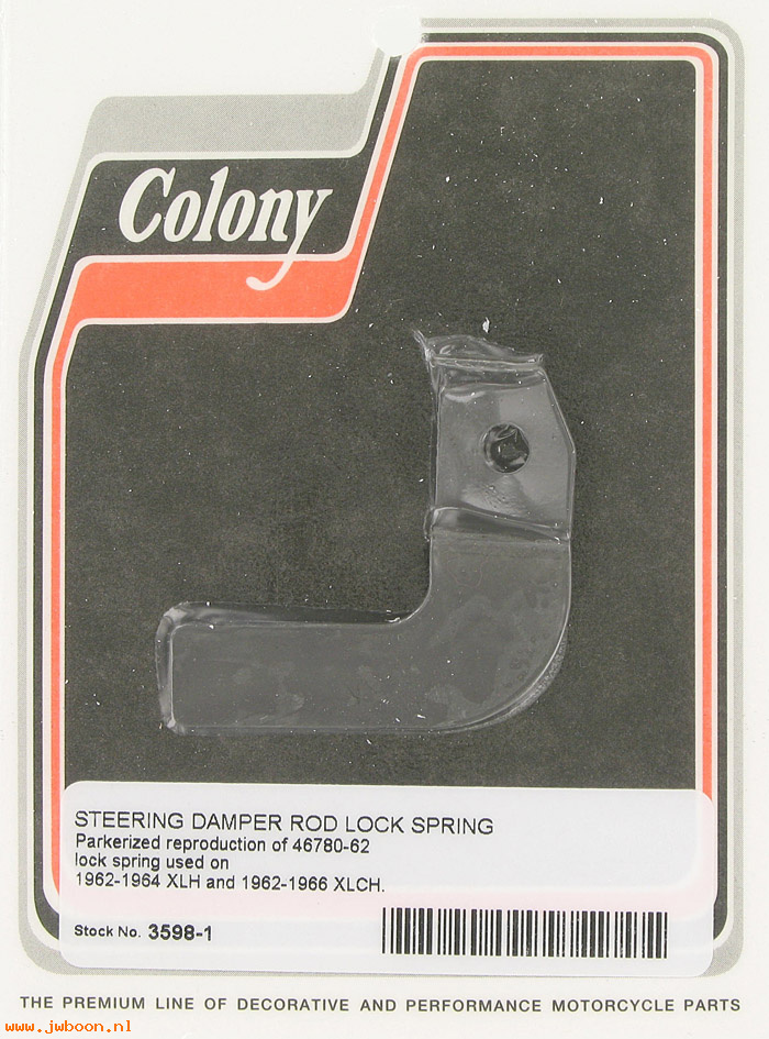 C 3598-1 (46780-62): Lock spring, steering damper rod - XLH 62-64. XLCH 62-66,in stock