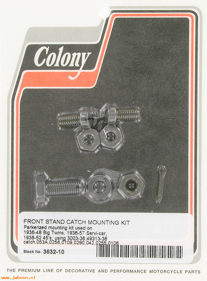 C 3632-10 (    3781 / 053A): Springer front stand catch mounting screw kit