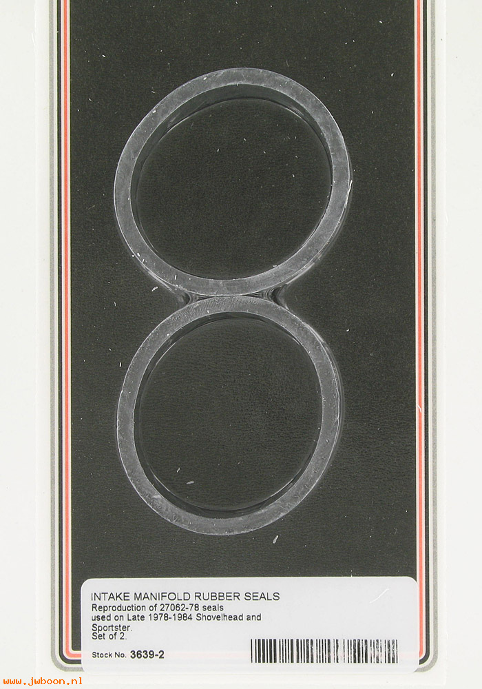 C 3639-2 (27062-78): Pair of intake manifold seals '78-'84