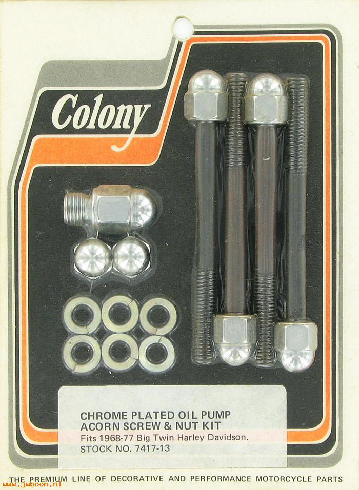 C 7417-13 (): Oil pump screws & nuts - Big Twins '68-'77, in stock, Colony