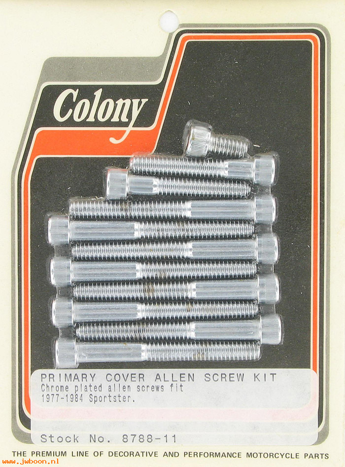 C 8788-11 (): Primary cover screw kit, Allen - Sporty XL 77-85, in stock,Colony