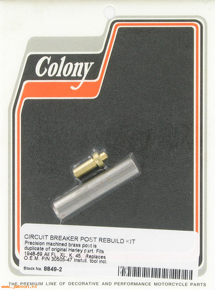 C 8849-2 (30505-47): Circuit breaker post rebuild kit - 750cc '29-'52. EL, FL '49-'69