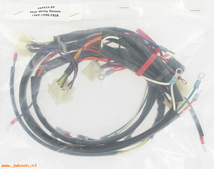 R  69555-89 (69555-89): Main wiring harness - Low Rider Custom, FXLR '89-'90