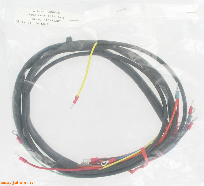 R  70153-71 (70153-71): Main wiring harness - Sportster Ironhead, XLCH late'71-'72