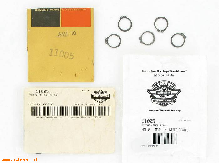      11005 (   11005): Retaining ring, clutch adj. screw - NOS - Sportster '71-e'84. FXD