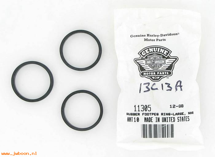      11305 (   11305): Rubber footpeg ring, large - narrow band - NOS