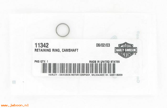      11342 (   11342): Retaining ring - camshaft - NOS