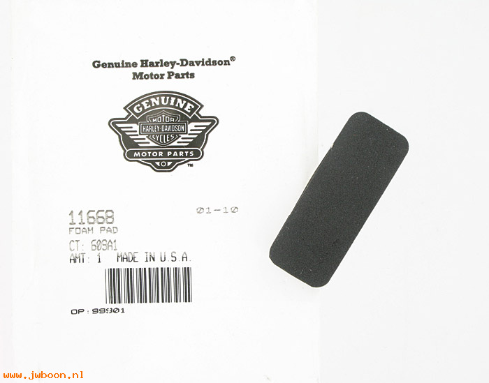      11668 (   11668): Foam pad - NOS - Sportster XR 1200/X