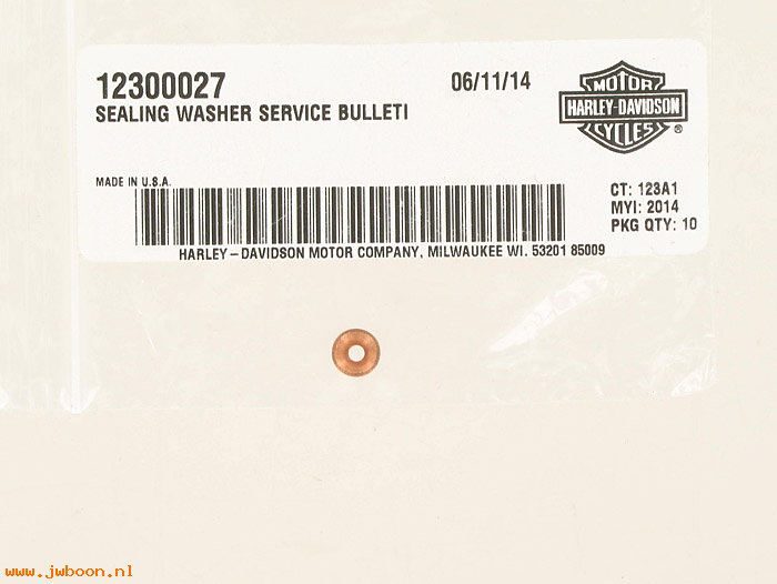   12300027 (12300027): Sealing washer - service bulletin M-1359 - NOS