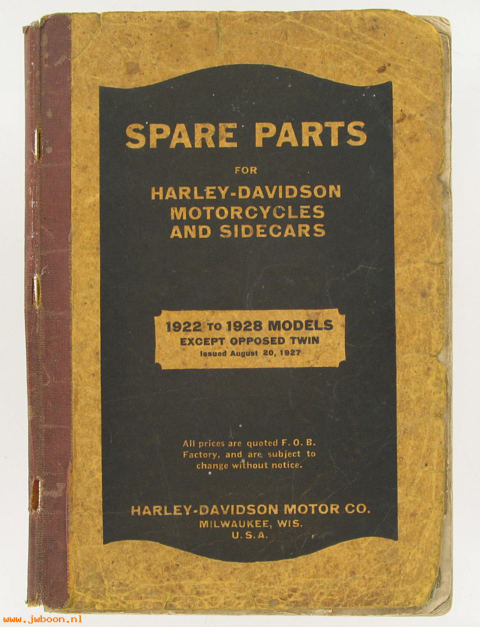   13850-28.2 (13850-28): Parts catalog '22-'28 - including 1928 supplement