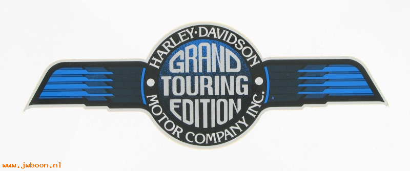   14077-86 (14077-86): Decal,  "Grand Touring Edition"    3" x 8 3/4" - NOS - FXRD 1986