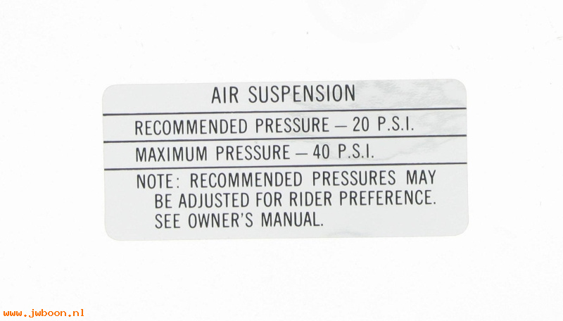   14082-84 (14082-84): Decal, air suspension - NOS - Tour Glide FLT '84-'87