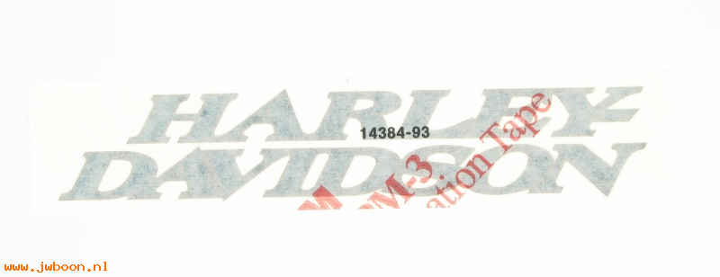   14384-93 (14384-93): Decal - left    "Harley-Davidson" - NOS - FXSTC, FXSTS, Springer