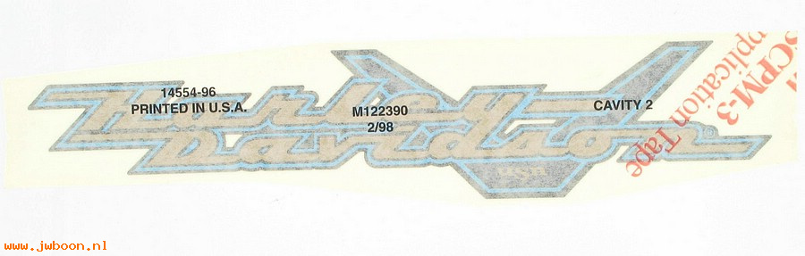   14554-96 (14554-96): Decal, fuel tank - right - NOS - FLHR '96-'98, Road King