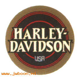   14573-96 (14573-96): Decal, fuel tank  "Harley-Davidson usa"  round - NOS - FLHTCU