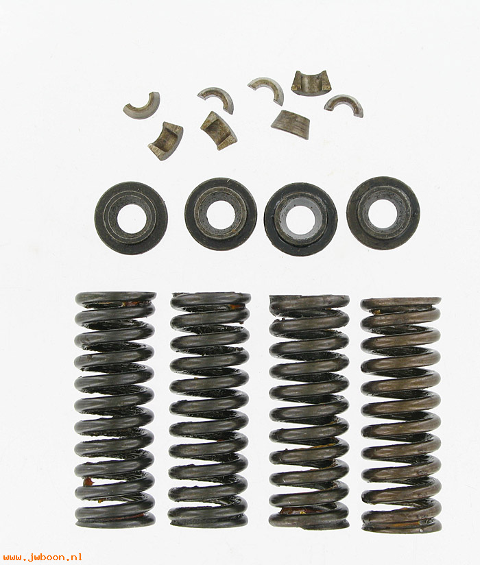  15-0013 (168-41 / 18201-41): Valve spring kit, with collars & keepers - NOS - 750cc 41-73