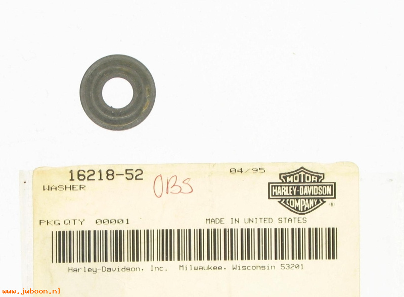   16218-52 (16218-52): Washer, front mounting screw - NOS - XL '52-early'84. KR, XR