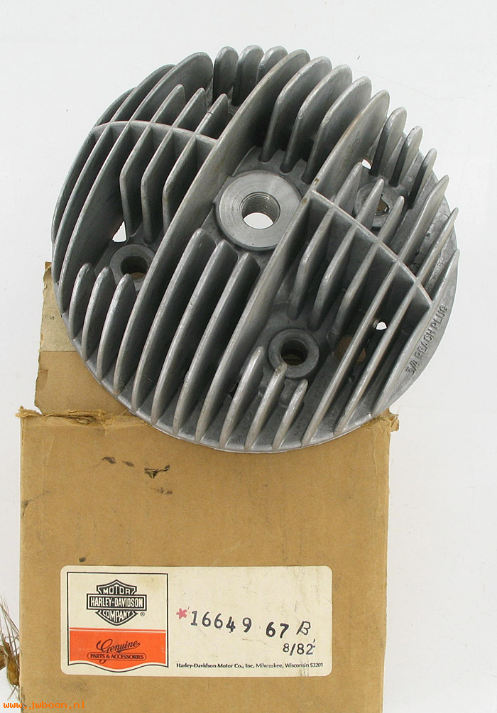   16649-67B (16649-67B / 16654-71): Cylinder head   (high compression) - NOS - Golf car, Utilicar