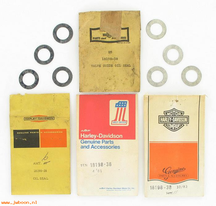     167-38 (18198-38): Oil seal, valve guide - NOS - 750cc '38-'73. UL,ULH '38-'48