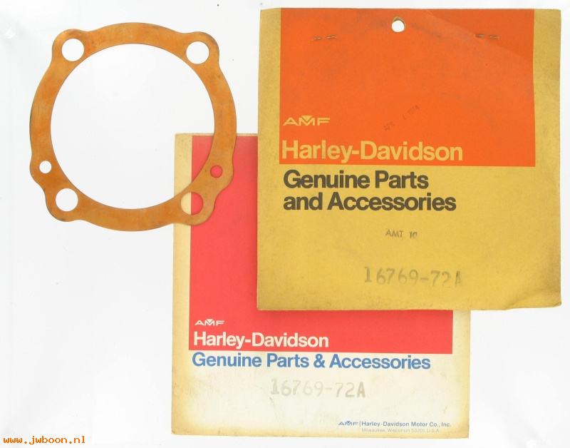   16769-72A (16769-72A): Gasket, cylinder head - NOS - Sportster XLH, XLCH '72-early'73