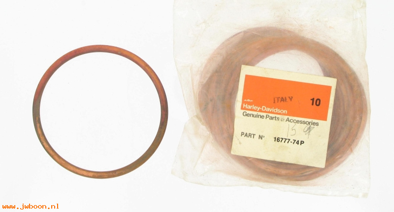   16777-74P (16777-74P / 19785): Gasket, cylinder head - NOS - Aermacchi SS / SX 250 '74-'78. AMF