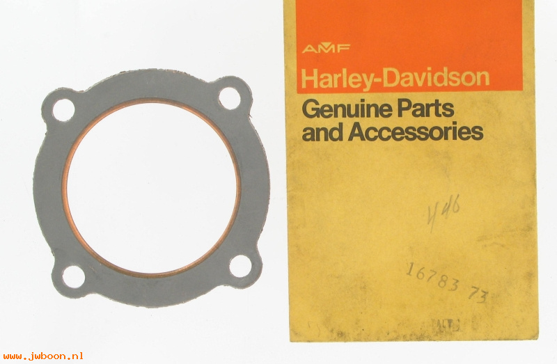   16783-73 (16783-73): Gasket, cylinder head - NOS - AMF Harley-Davi Snowmobile,Y440 73-