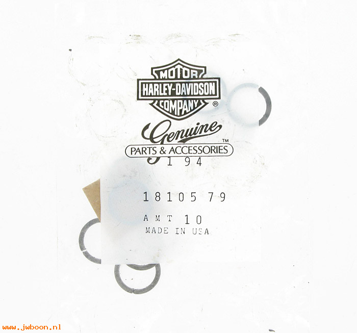   18105-79.10pack (18105-79): Retaining rings,cast iron valve guide - NOS - Big Twins L'79-e'81