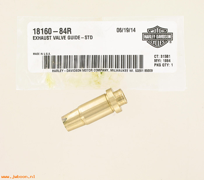   18160-84R (18160-84R): Valve guide, exhaust  -  Std. - NOS - XR750. XR-1000 late'83-'85