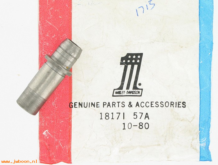   18171-57A (18171-57A): Valve guide, exhaust - NOS - Ironhead Sportster XL's '57-'82