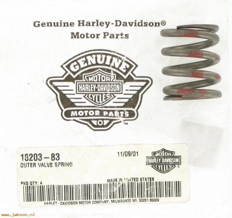   18203-83 (18203-83): Valve spring, outer - NOS - Ironhead Sportster XL's late'83-'85