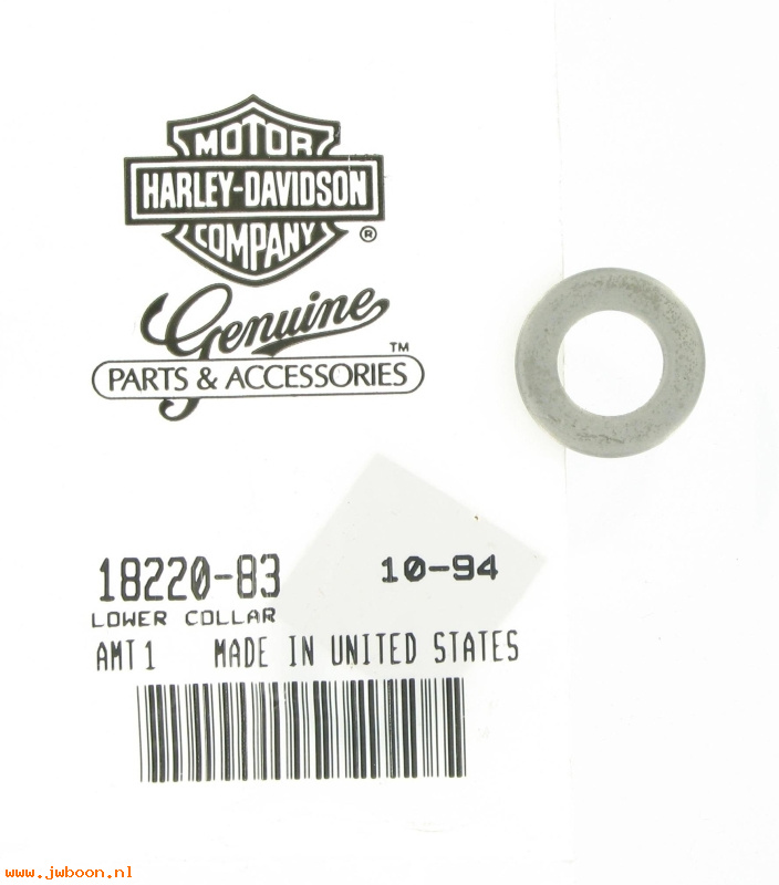   18220-83 (18220-83): Collar, valve spring - lower - NOS - Ironhead XL's late'83-'85