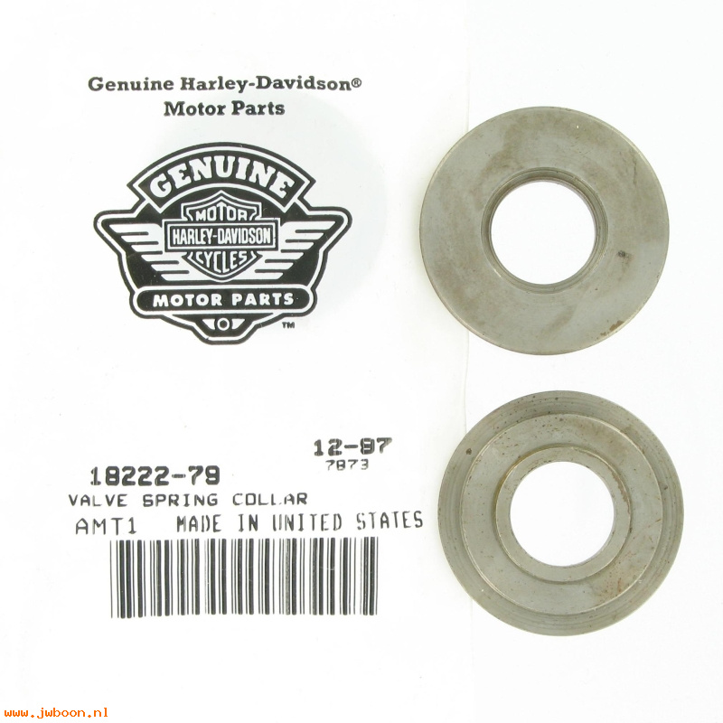   18222-79 (18222-79): Collar, valve spring - lower - NOS - Big Twins late'79-early '81