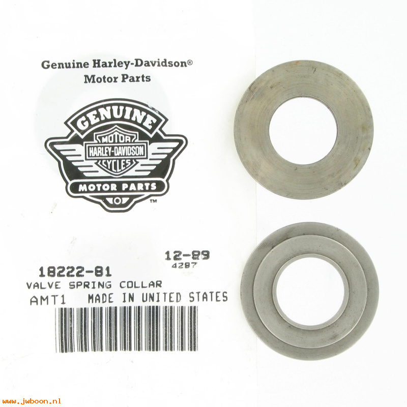   18222-81 (18222-81): Collar, valve spring - lower, use w.valve seals - NOS - BT L81-84