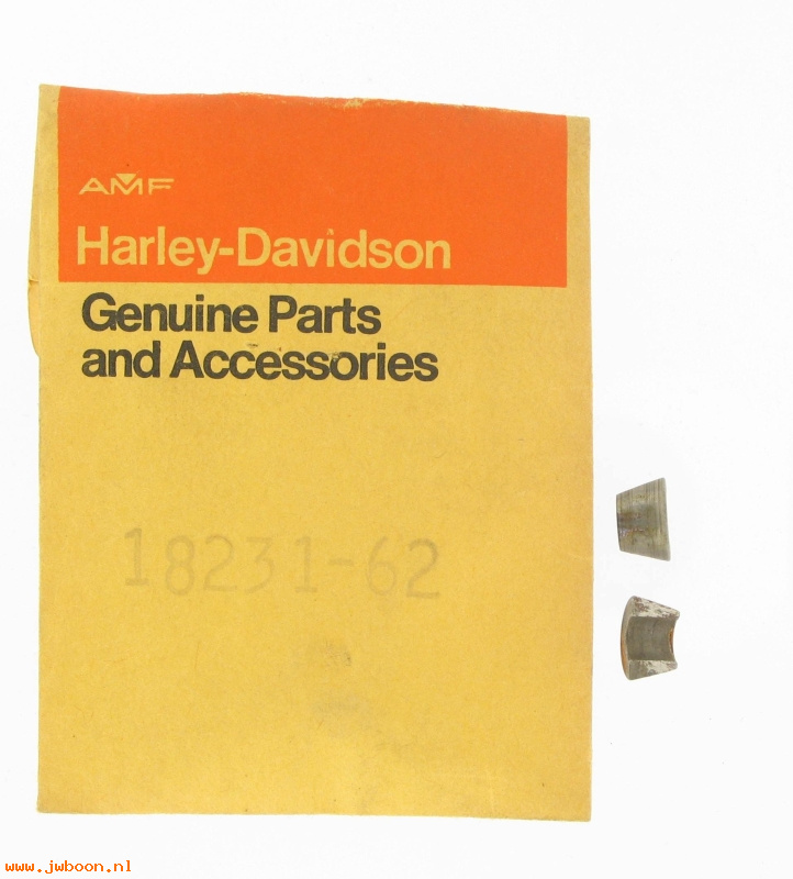   18231-62 (18231-62): Keys, valve collar (2) - NOS - Sprint,C,H,SS,SX 350 '62-'74