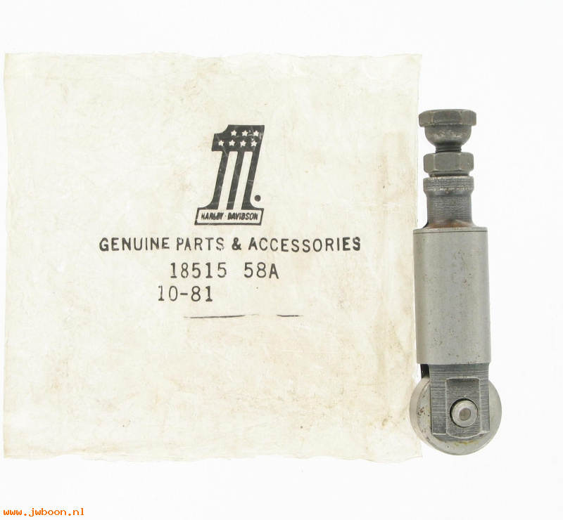   18515-58A (18515-58A): Tappet assy. solid lifters    with screw & nut - NOS - XL 58-78