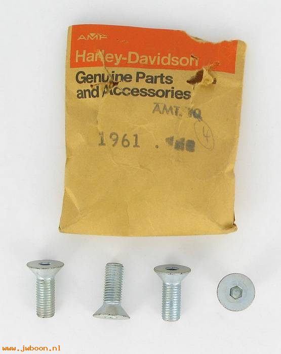       1961 (    1961): Screw, 5/16"-24 x 7/8" hex socket flat c.sunk hd, NOS, Snowmobile