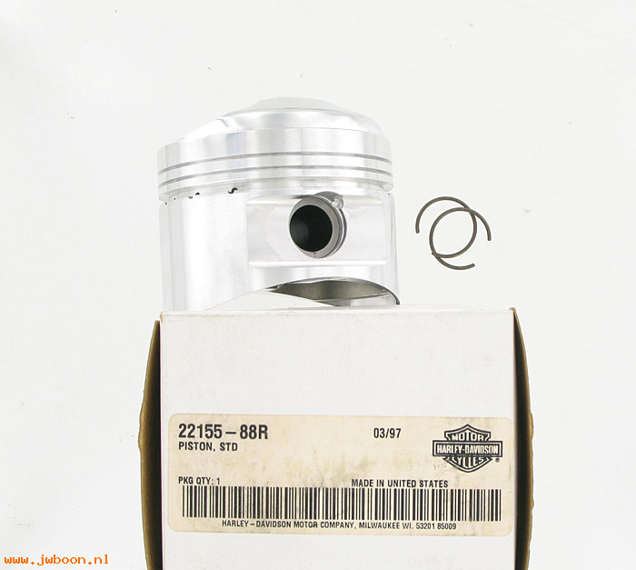   22155-88R (22155-88R 22159-86R): Piston with pin, Sportster XR750 - Cosworth - std. - NOS
