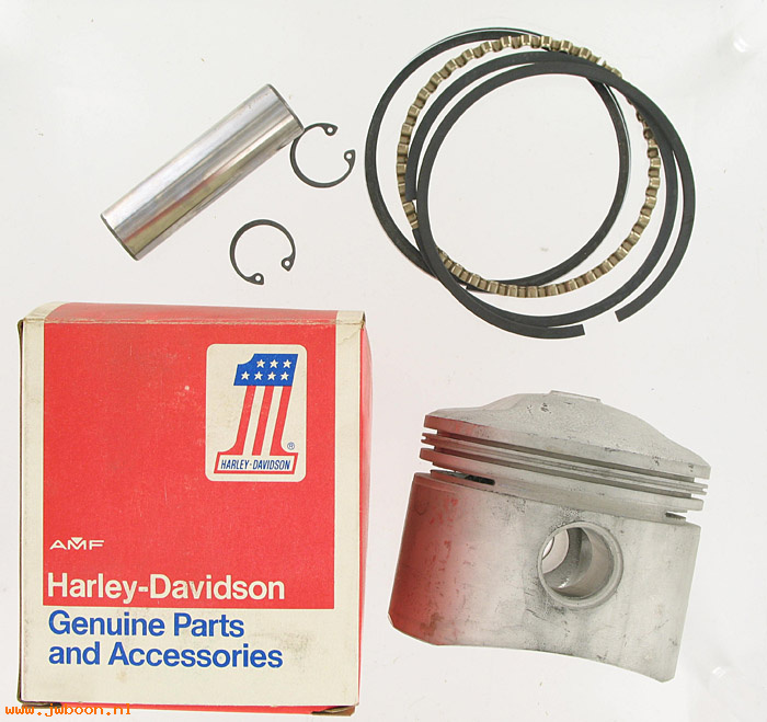   22196-78 (22196-78): Piston with rings&pin FLH '78-'80 1340cc  +.030" - NOS - FX 79-80