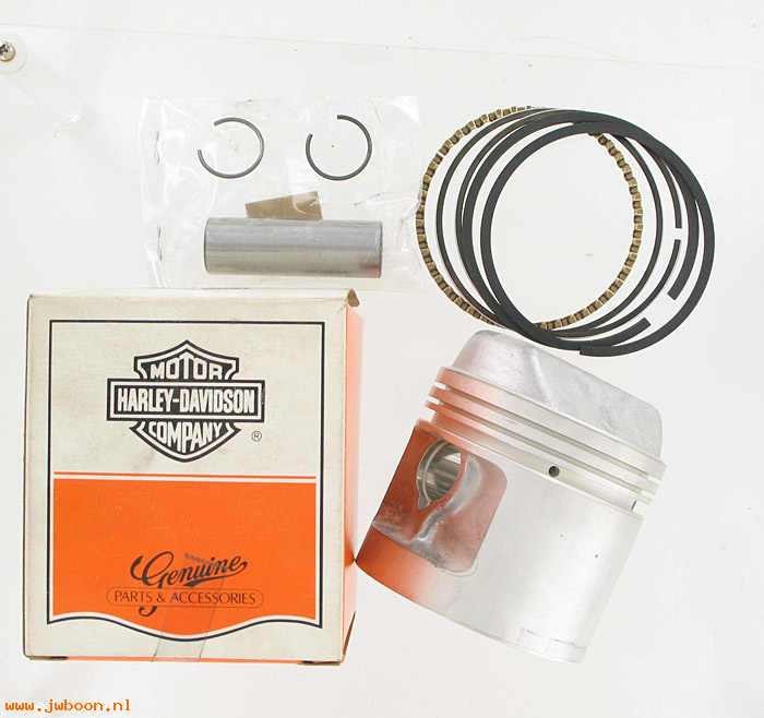   22253-83A (22253-83A / 22300-85): Piston with rings and pin - 1000 72-85 - C-clip retainers - NOS