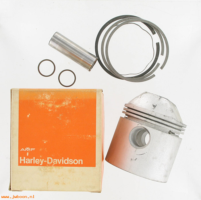   22258-58A (22258-58A): Piston with rings and pin -900- Sportster XL,XLH,XLCH 58-69 - NOS