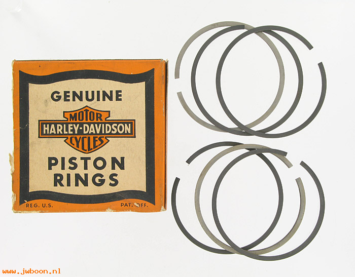  22355-39R (22355-39R): Ring set, piston std. 4 compression rings 2 oil control rings-NOS