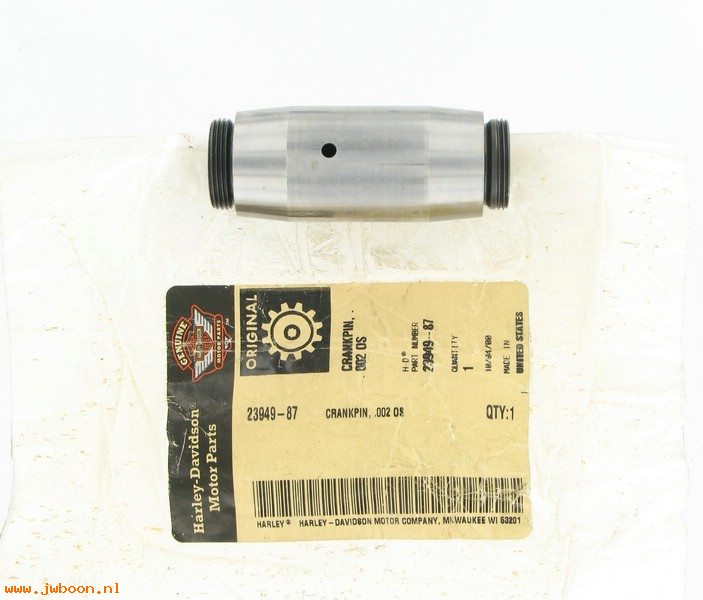   23949-87 (23949-87 / 23960-80A): Crank pin, oversize + .002" - NOS - XL late'81-'99. Buell '95-'99