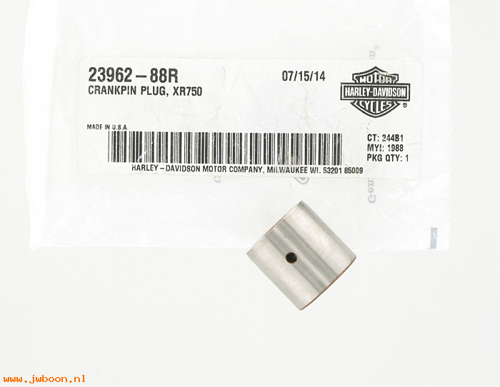   23962-88R (23962-88R): Crank pin plug - NOS - Sportster XR750 '88-