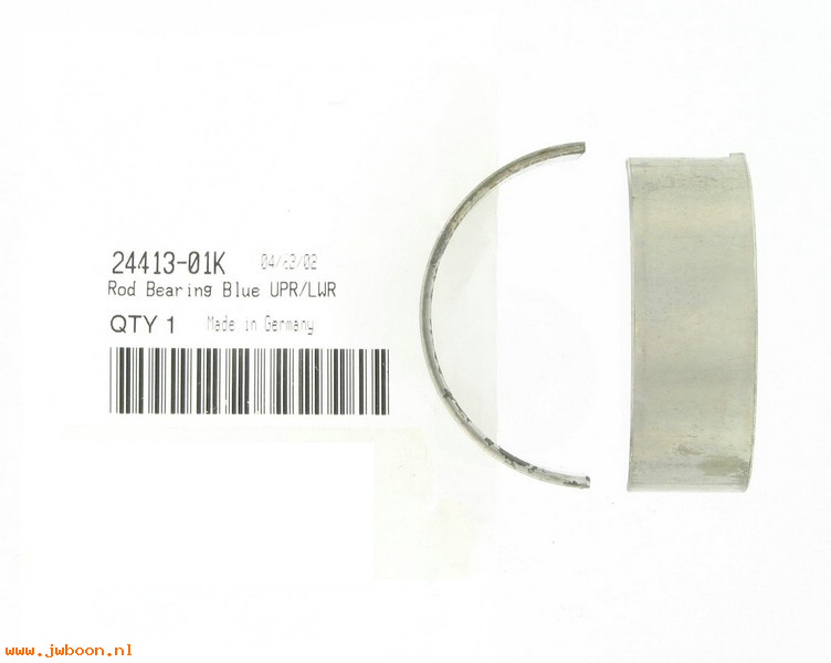   24413-01K (24413-01K): Rod bearing shell - NOS - V-rod