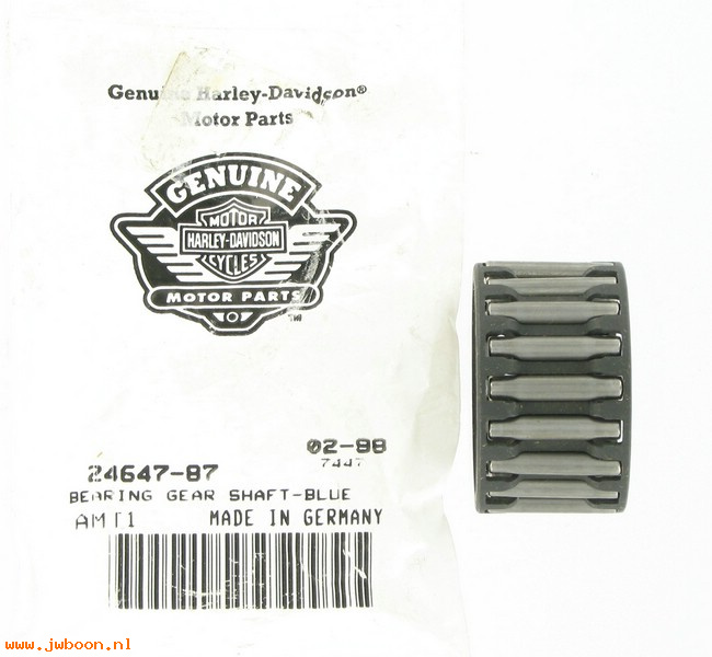   24647-87 (24647-87): Bearing set - gear side - NOS - Sportster Ironhead XL's