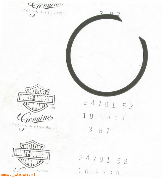   24701-52 (24701-52): Retaining ring, sprocket bearing - NOS - K,KH,Ironhead XL 52-78