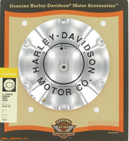   25130-04 (25130-04): Derby cover - H-D motor co. collection - NOS - Sportster XL '04-