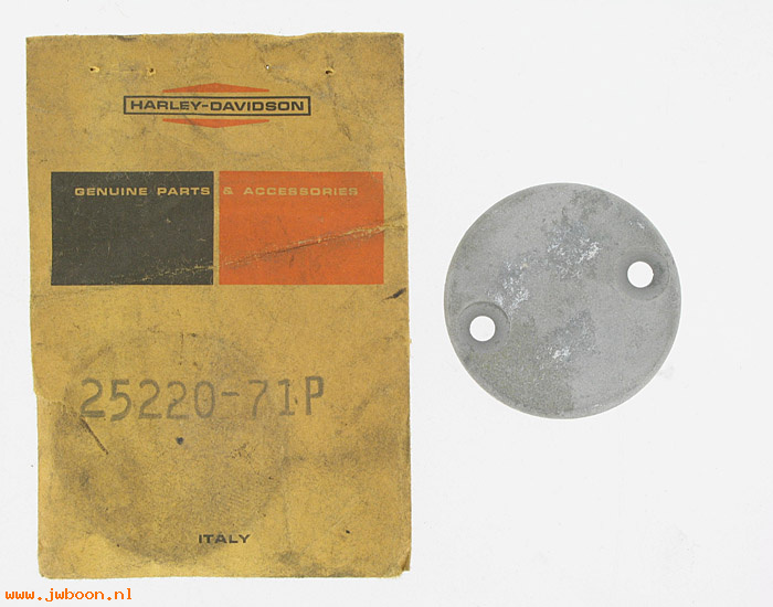   25220-71P (25220-71P): Cover, ignition timing hole - NOS - Sprint, SS, SX 71-74 in stock