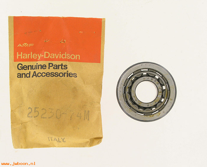   25230-74M (25230-74M): Roller bearing, right transmission case, mainshaft - NOS - RR-250